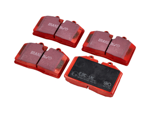 Plaquettes de frein EBC RED « Road ». Porsche 930 / 965 / 964 / 993 / 928 / 944 / 968 - 95135193908, 96535293904, 96435193903, 95135193909, 96435193905, 96535293905 - DP3612C