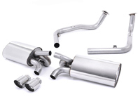 Milltek Sports Exhaust Muffler / Cat Back Non-resonated (louder) Porsche 987 Gen2 Boxster S / Cayman S 3.4L 2009-2013