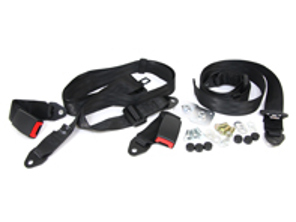 Statische 3-Punkt-Becken- und Diagonalgurte hinten (2er-Set). Porsche 356 / 912 / 911 bis 83 - 91180304904