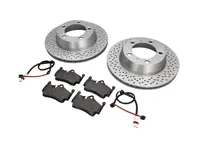REAR Brake Pads and Brake Disc Package Porsche 987 Boxster / 987C Cayman GEN 2 - 98735240101, 98735293903, 98761267601