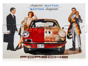 Plaque émaillée Porsche Classic 'elegante sportiva' - PCG00099914