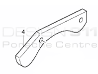 Brake disc cover plate (UPPER) REAR. Porsche Carrera GT - 98035280300, 98035280400