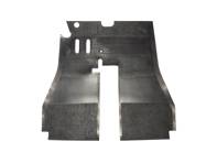 Front rubber base mat without dimmer switch cut-out LHD. Porsche 356B T5 - 64455110106, 64455110105 - NLA55110106