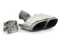 Exhaust tail pipes. Porsche 970.1 Panamera >>2013 - 00004330320, 00004330321, 97011168150, 97011168250, 97011168151, 97011168251