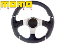 Steering wheel millenium- black leather - Momo - M11106542111R, M11106545111R