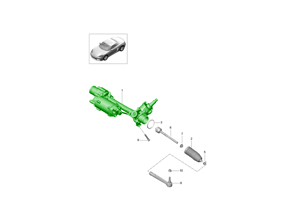 Crémaillère de direction Porsche reconditionnée pour conduite à gauche (LHD) Porsche 718 (982) Boxster / Cayman et 991-2 Carrera / Targa / Turbo - 99134701165, 99134701166, 99134701167, 99134700568