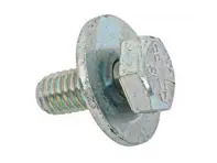 Schraube mit Unterlegscheibe für Auspuffanlage, M6 x 14. Porsche 993 C2 / C4 1994-98 - 90007537401, 90007537402