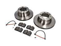 Paquete de pastillas de freno y discos de freno traseros. Porsche 944 S2 3.0L 16V 1989-91 Textar - 95135204105, 94461236502, 96435193903, 95135193908, 95135204102