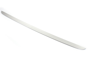 Trim strip for tailgate, Lower, in Platinum Silver Metallic. Porsche 958 Cayenne 2014 - 95851295502M7T