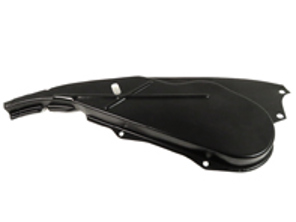 Cache moteur pour courroie de distribution arrière, gauche. Porsche 911 69-77 - 90110670200, 1682600870, 591091-5