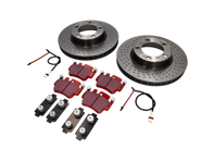 Bremsscheibenpaket VORN mit Sport-EBC-Bremsbelägen Porsche Boxster S - 99635140X01BRE, 99635140X01, DP31514C, 99661236501, 99635108802