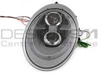 HEADLAMPS DUAL PROJECTOR HALOGEN + AURORA LIGHT Porsche 997 05-08 SILVER RHD - 99763115713, 99763115813