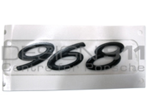 '968' Rear Badge. Porsche 968 - 9445592200370C, 944.559.220.03.70C