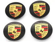 Enjoliveurs de roue avec écusson coloré pour Porsche Macan (Lot de 4) - 00004460515, 00004460715