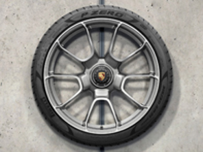 20"/21" Turbo S Exclusive Design Platinum Silver Leichtmetallfelgen und Sommerreifen für 992 (911) Turbo - 992044660AH