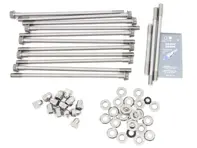 Kurbelgehäuse-Durchgangsschraubensatz. Porsche 911 3.0L bis 3.3L Motoren - 93010117302, 93010117301, 204-5405, 93010117201, 93010117306