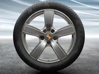20' Cayenne Sport Classic Platinum (satin-gloss) Alloy Wheels & Summer Tyres Original Porsche - 9Y0044661E