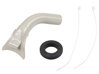 Defrosting nozzle with rubber ring and clamp, REAR. Porsche 911/912 (1965-68) - 90157204122, 90157204222, 99970204050, 99951300340, 99951300240 - 1628000550, 1628000560