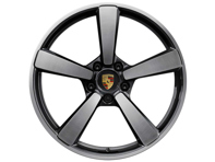 Llanta de aleación delantera Center Lock Turbo S Exclusive Design en acabado Black de 20" 9.5J ET44 - 992601025AJ041
