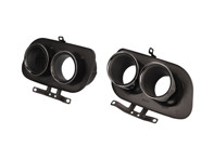 DesignTek Exhaust sport tail pipes in Midnight Black finish for  Porsche 992 Carrera - 992251187Q, 992251187AJ, 992251187AA, 992251188Q, 992251188AJ, 992251188AA, 992251187M, 992251187BA, 992251188M, 992251188BA, 992251188R, 992251187C, 992251187AS, 992251187AE, 992251188C, 992251188AS, 992251188AE, 992251187J, 992251187AT, 992251187AF, 992251188J, 992251188AT, 992251188AF