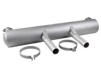 Silenciador trasero de escape deportivo con dos salidas. Porsche 356B / 356C Carrera 2 - 69211101700, 58711101700 - 1620615700, PO-92762