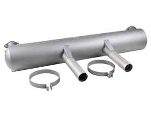 Silenciador trasero de escape deportivo con dos salidas. Porsche 356B / 356C Carrera 2 - 69211101700, 58711101700 - 1620615700, PO-92762