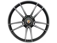 Llanta de aleación trasera Center Lock Turbo S en acabado Black 21" 11J ET66 (Invierno) - 992601025AB041