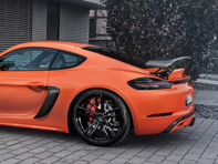 TechArt carbon fibre rear spoiler type II. Porsche 718 Cayman - 082.100.811.009, +81100811000, +91100810200
