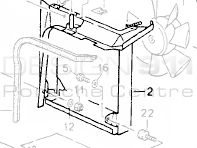 Kühler-Klimakondensatorrahmen. Porsche 964 1989-94 - 96457324101 - 96457324101