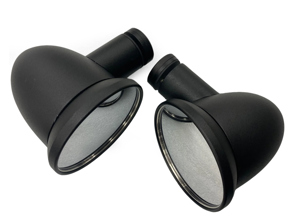 Aluminium Bullet Spiegelsatz - Heckscheibenmontage. Porsche 911 / 964 / 993 - 91173101310, 91173101410, 96473190101, 96473190100, 90173111100 - WingWindowBlack_BulletMirrors, WingWindowChrome_BulletMirrors