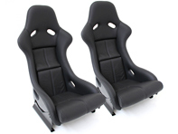 Seats in RennSport Style, Black. Porsche 964 / 993 - P964108-S