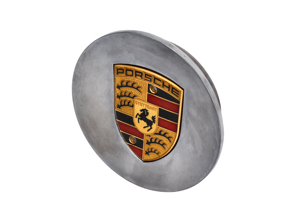 Enjoliveur finition miroir avec écusson doré pour Porsche - 99636130312