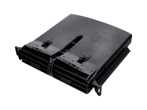 Grille d'aération centrale noir satiné pour garniture de tableau de bord. Porsche 986 Boxster / 996 Carrera / Turbo / GT2 / GT3 1997-2005 - 9965522630101C, 99655226301