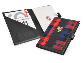 Porte-documents Porsche Classic - Rouge tartan. - PCG48091100