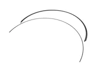 Jeu de 4 arceaux de toit. Porsche 356A T2 / 356B / 356C - 64455551100, 64455551300 - PRS153