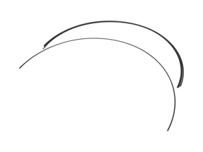 Dachhimmelspriegel 4er-Set. Porsche 356A T2 / 356B / 356C - 64455551100, 64455551300 - PRS153