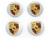 Enjoliveurs de roue avec écusson coloré pour Porsche Macan (Lot de 4) - 00004460713, 00004460513