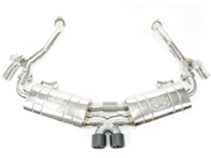 Sistema de escape de bypass con válvula Fabspeed TrackTec para Porsche 987.1 Boxster / Cayman 2005-08 (PSE) - 98111192101, 98111192102, 98111192103, 98111192104, 98111192105, 98111192106, 98111192201, 98111192204, 98111192205, 98111192202, 98111192203