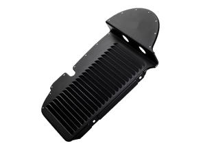 Abdeckblech für Ölkühler, RECHTS, inkl. Dichtungen. Porsche 911 2,0S / 2,2S 1969-71 - 91110708500, 91110719100, 90110719200 - COL11.1.125, COL111125