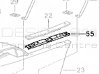 Listello di fissaggio laterale del paraurti posteriore. Porsche 993 1994-98 - 99350563500