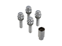 Kit de tornillos de bloqueo de rueda (Extralargos). Cromado para Porsche - 99736198009, PAF009593, 99136105700, WHT006980C, WHT006980A, 9A700698000