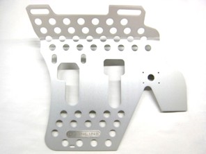 Rennline Aluminium Bodenplatte. Fahrerseite. Porsche 911/912 TARGA / CABRIO - F02