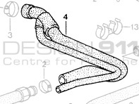 Depósito de aceite al tubo de purga del cárter. porsche 964 turbo - 93010739703, 93020704301, 93020704302