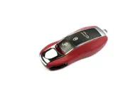 Leather Key shell cover case. Porsche 991 / 958 Cayenne / 970 Panamera / 981 Boxster/Cayman / Macan / 718 Boxster/Cayman - 88044960