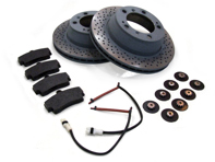 Remblokken en remschijvenpakket ACHTER Porsche 991.2 - 99160918300, 99135294902, 9P1615601, 9P1615602