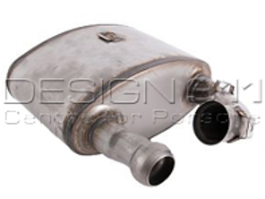 Exhaust Muffler / Silencer Sports. Porsche 993 Carrera - 99311104614, 99311104513