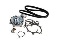 Wasserpumpe, Keilriemen und Thermostat-Kit. Porsche 996 Turbo / 996 GT3 - 99610601175, 99610601172, 99610601173, 99610601174, 99610601177, 99610601176