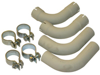 Tubo di scarico e fascetta. Porsche 356A - 61611100500, 92.302, 92302, 1620701410 - 92.302, 1620701410