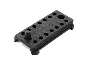 Flaches 14-poliges Steckverbindergehäuse für Motorkabelbaum. Porsche 911 / 914 / 924S / 928 / 944 S2 / 964 / 968 - 91161211305, 91161211502