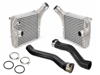 Charge oil cooler and pipes. Porsche 970 Panamera Turbo 4.8L - 97011020961, 97011021061, 97011017371, 97011017473